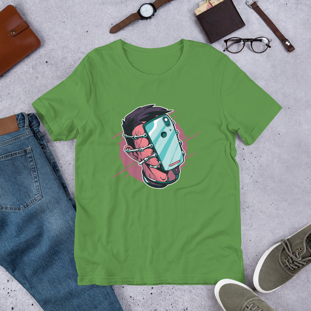 Face Hugger Phone Half-Sleeve T-Shirt