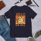 Area 51 Ride Unisex Half-Sleeve T-Shirt — Navy