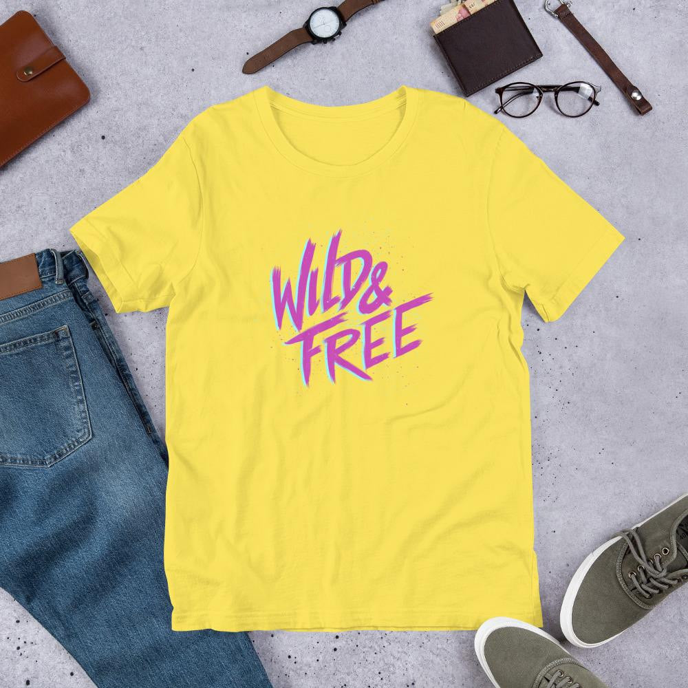Wild & Free Half-Sleeve T-Shirt #Plus-sizes