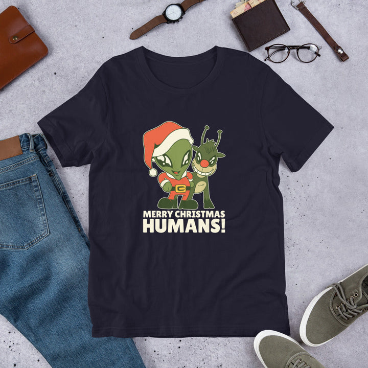 Alien Christmas Half-Sleeve T-Shirt