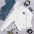 I Don't Speak Human Unisex Hooded Sweatshirt — White