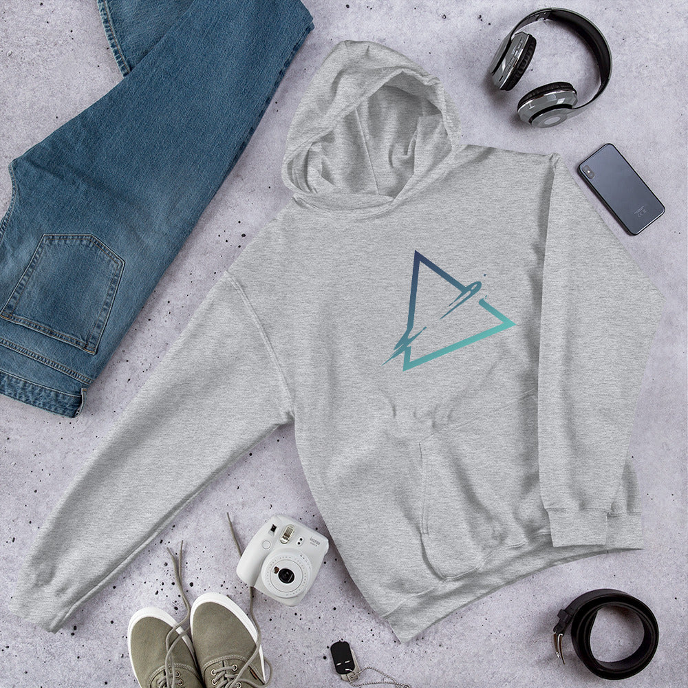 Triangle Abstract Unisex Hooded Sweatshirt