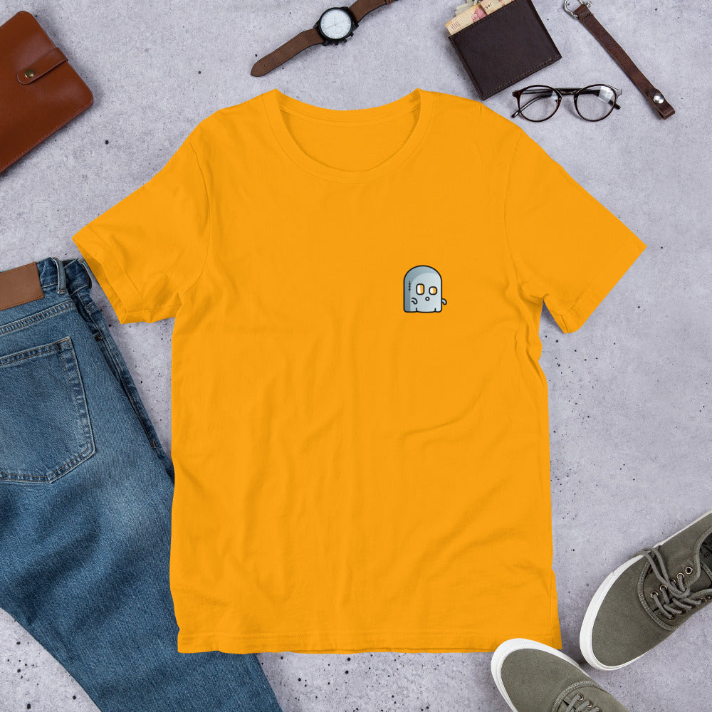 Ghost Half-Sleeve Unisex T-Shirt — Gold
