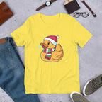 Christmas Duck Half Sleeve T-Shirt — Yellow