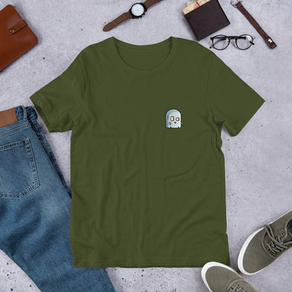 Ghost Half-Sleeve Unisex T-Shirt #Pocket-design