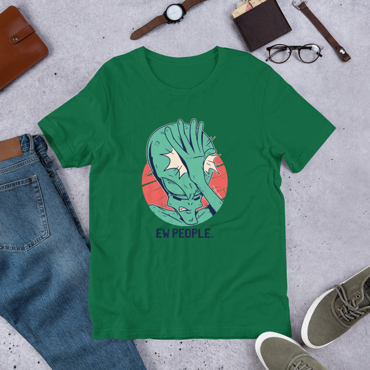 Alien Facepalm Half -Sleeve T-Shirt