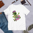 Alien Skater Half-Sleeve T-Shirt — White