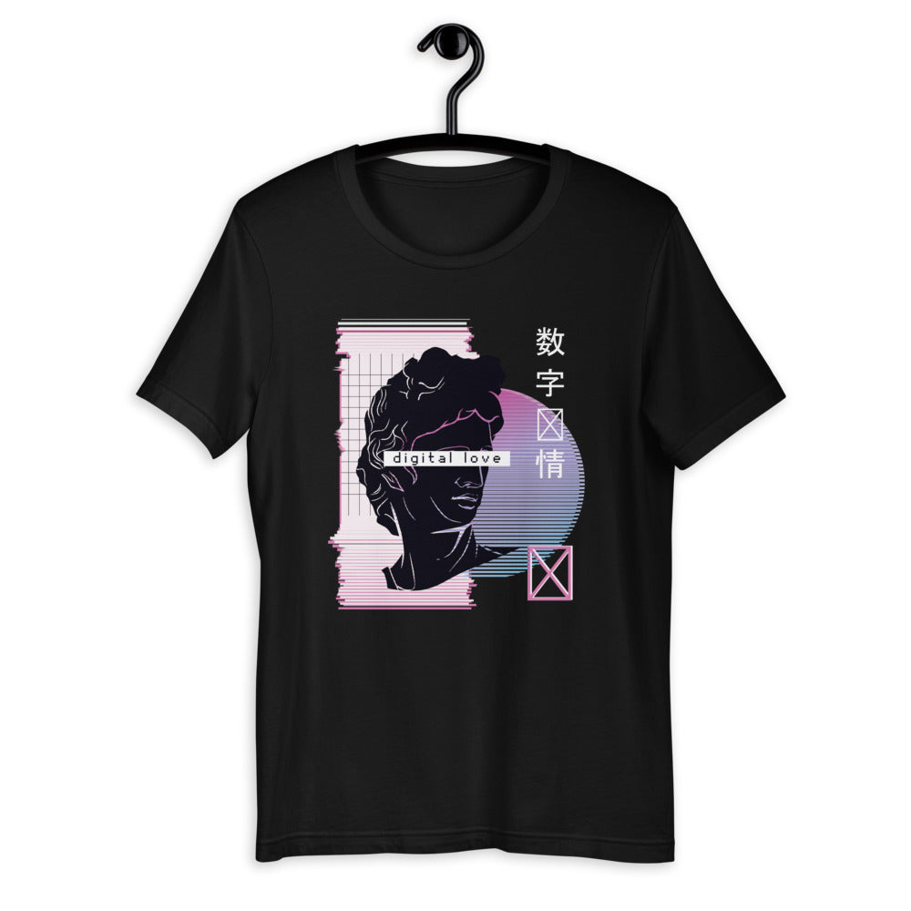 Vaporwave Digital Love Half-Sleeve Unisex T-Shirt #Plus-sizes