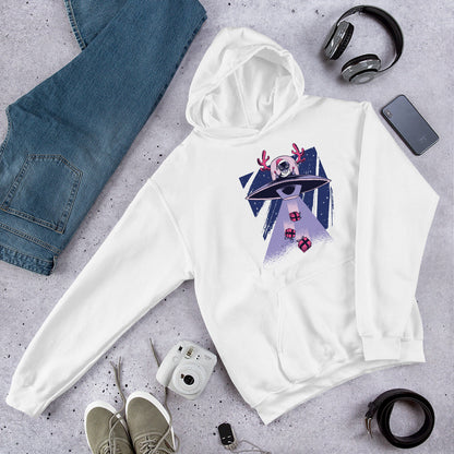 Alien Santa Unisex Hooded Sweatshirt