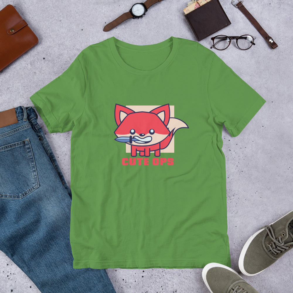 Cute Fox Half-Sleeve T-Shirt