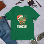 Alien Christmas Half-Sleeve T-Shirt — Kelly