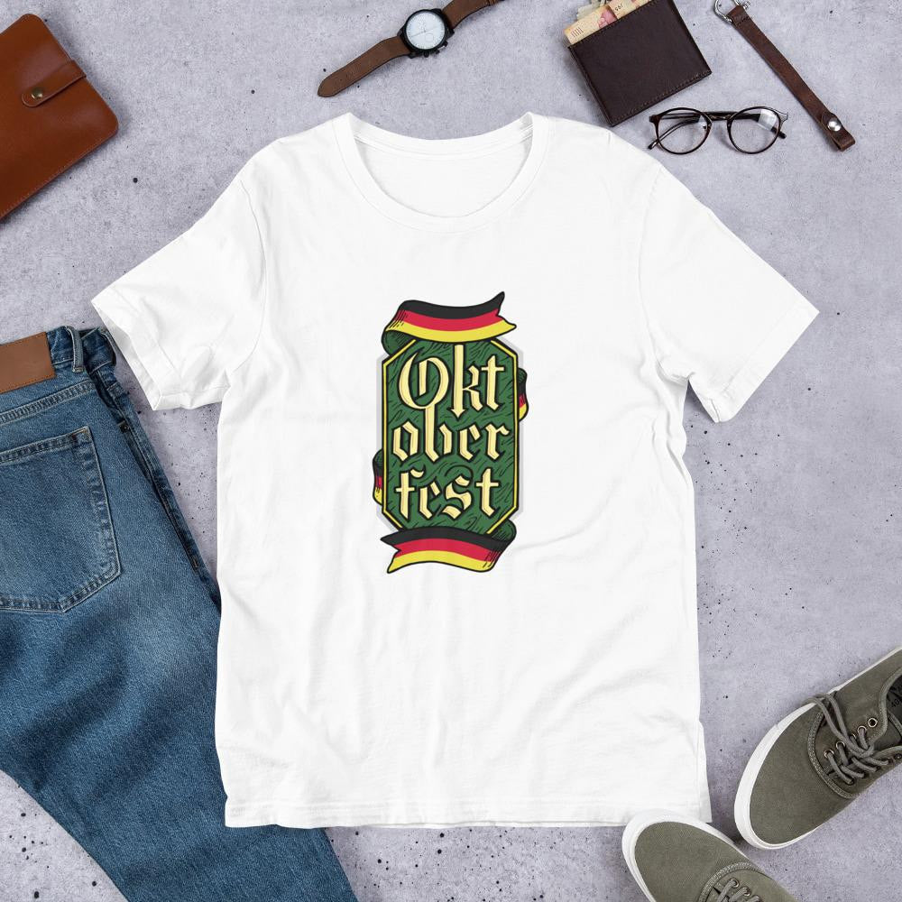 Oktoberfest Half Sleeve T-Shirt — White