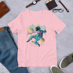 Techno Astronaut Half-Sleeve T-Shirt — Pink