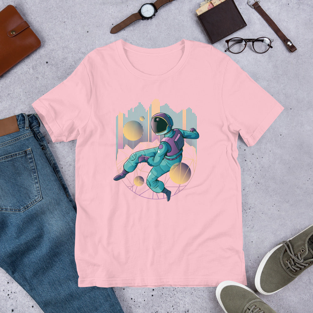 Techno Astronaut Unisex Half-Sleeve T-Shirt — detail view 9