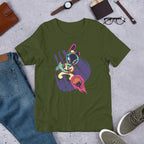 Alien baseball Half-Sleeve T-Shirt — Olive