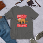 Wake Me Christmas Half-Sleeve T-Shirt — Asphalt