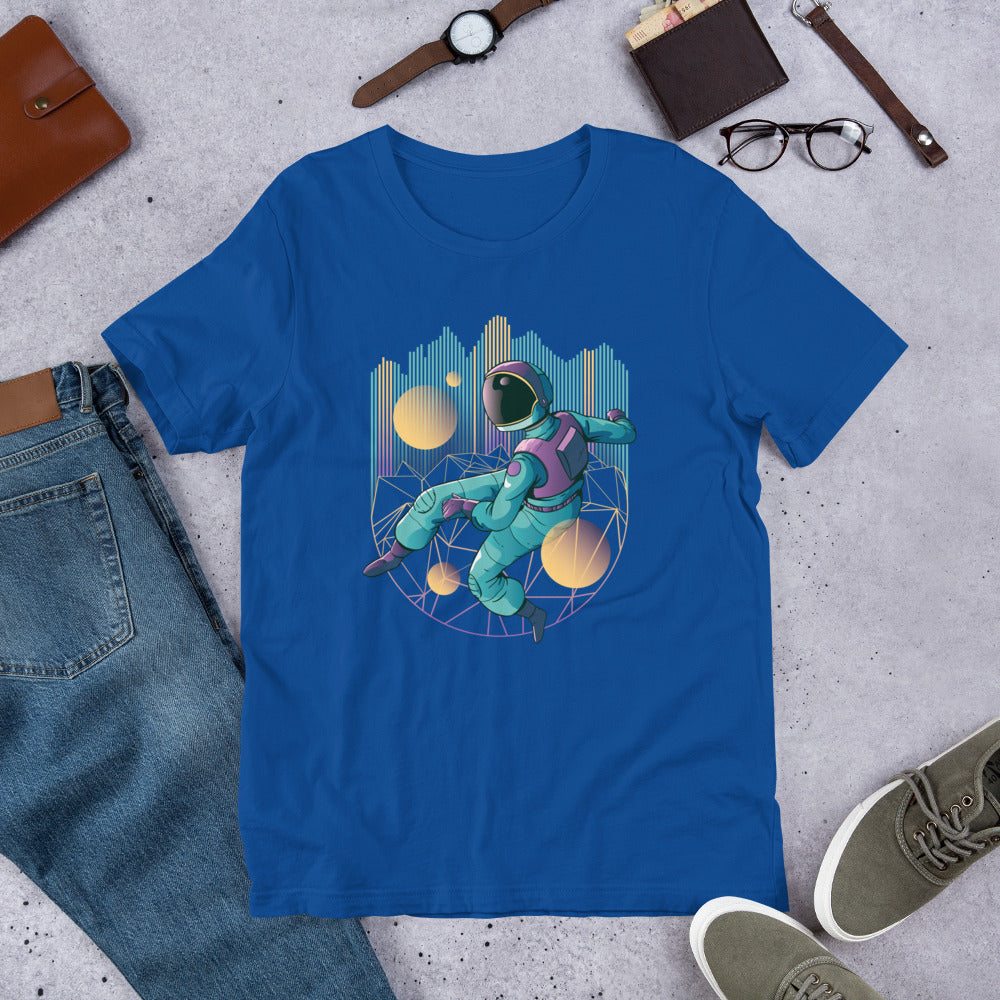 Techno Astronaut Half-Sleeve T-Shirt — True Royal