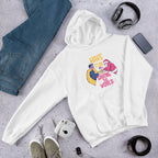 Superhero V Santa Unisex Hooded Sweatshirt — White