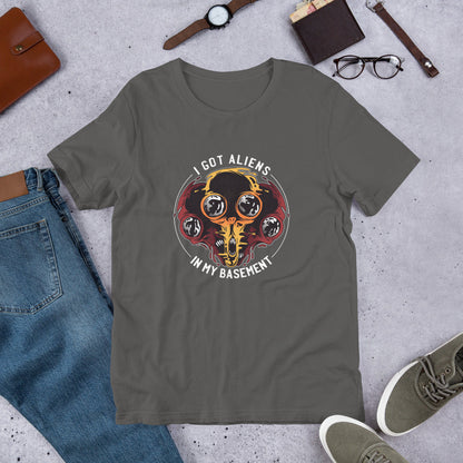 Aliens In Basement Half-Sleeve T-Shirt