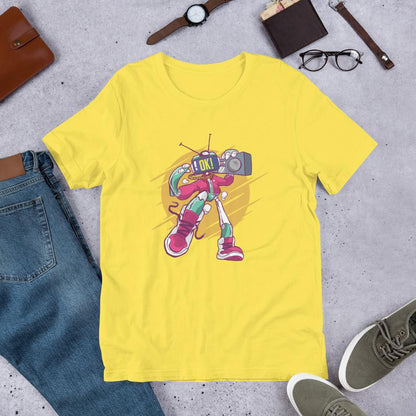 Robot Boombox Half Sleeve T-Shirt