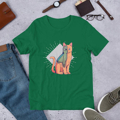 Alien Cat Costume Half-Sleeve T-Shirt