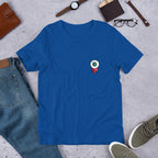 Bleeding Eye Half-Sleeve Unisex T-Shirt — True Royal