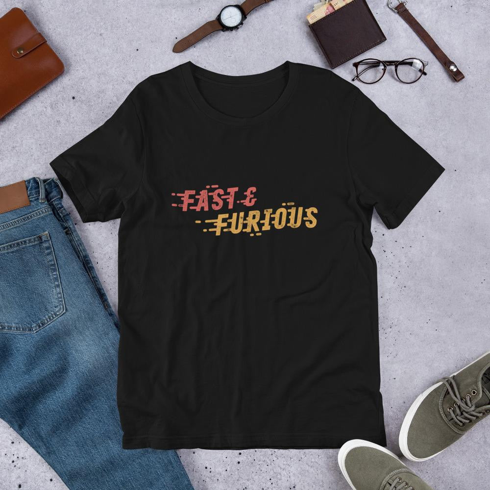 Fast & Furious Half-Sleeve T-Shirt — Black