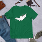 Bat Halloween Unisex Half-Sleeve T-Shirt — Kelly
