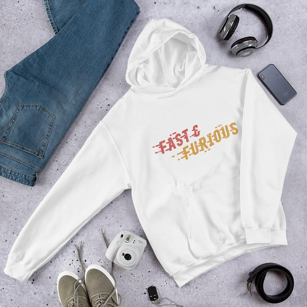 Fast & Furious Unisex Hooded Sweatshirt — White