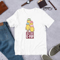 K-pop Chick Half-Sleeve T-Shirt — White