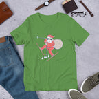 Santa Ski Unisex Half-Sleeve T-Shirt — Leaf