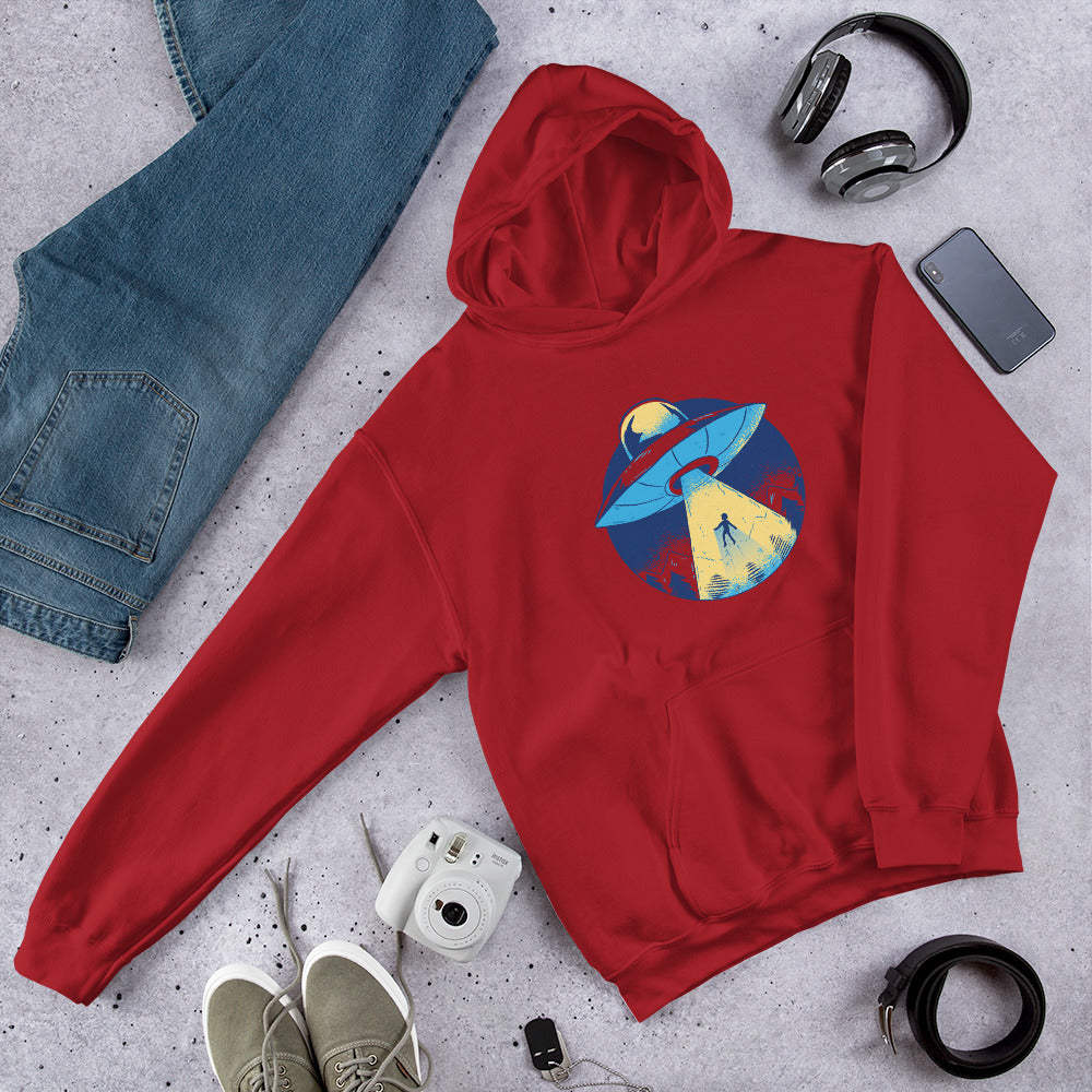 Alien Abduction Unisex Hooded Sweatshirt