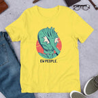 Alien Facepalm Half -Sleeve T-Shirt — Yellow
