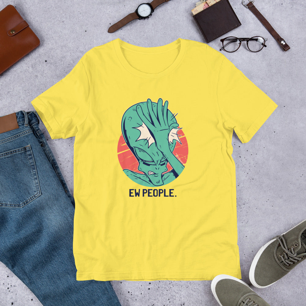 Alien Facepalm Unisex Half -Sleeve T-Shirt #Plus-sizes