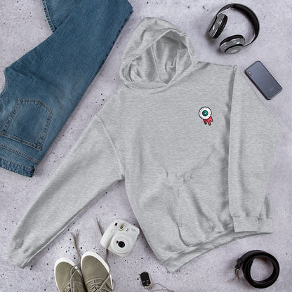 Bleeding Eye Unisex Hooded Sweatshirt #Pocket-design
