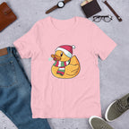 Christmas Duck Half Sleeve T-Shirt — Pink