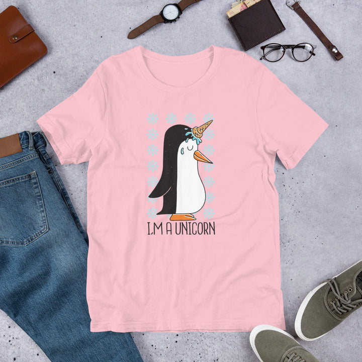 Penguin Unicorn Half-Sleeve T-Shirt