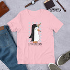 Penguin Unicorn Half-Sleeve T-Shirt — Pink