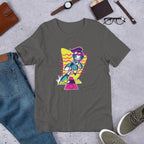 Dancing Robot Half Sleeve T-Shirt — Asphalt