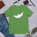 Bat Halloween Unisex Half-Sleeve T-Shirt — Leaf