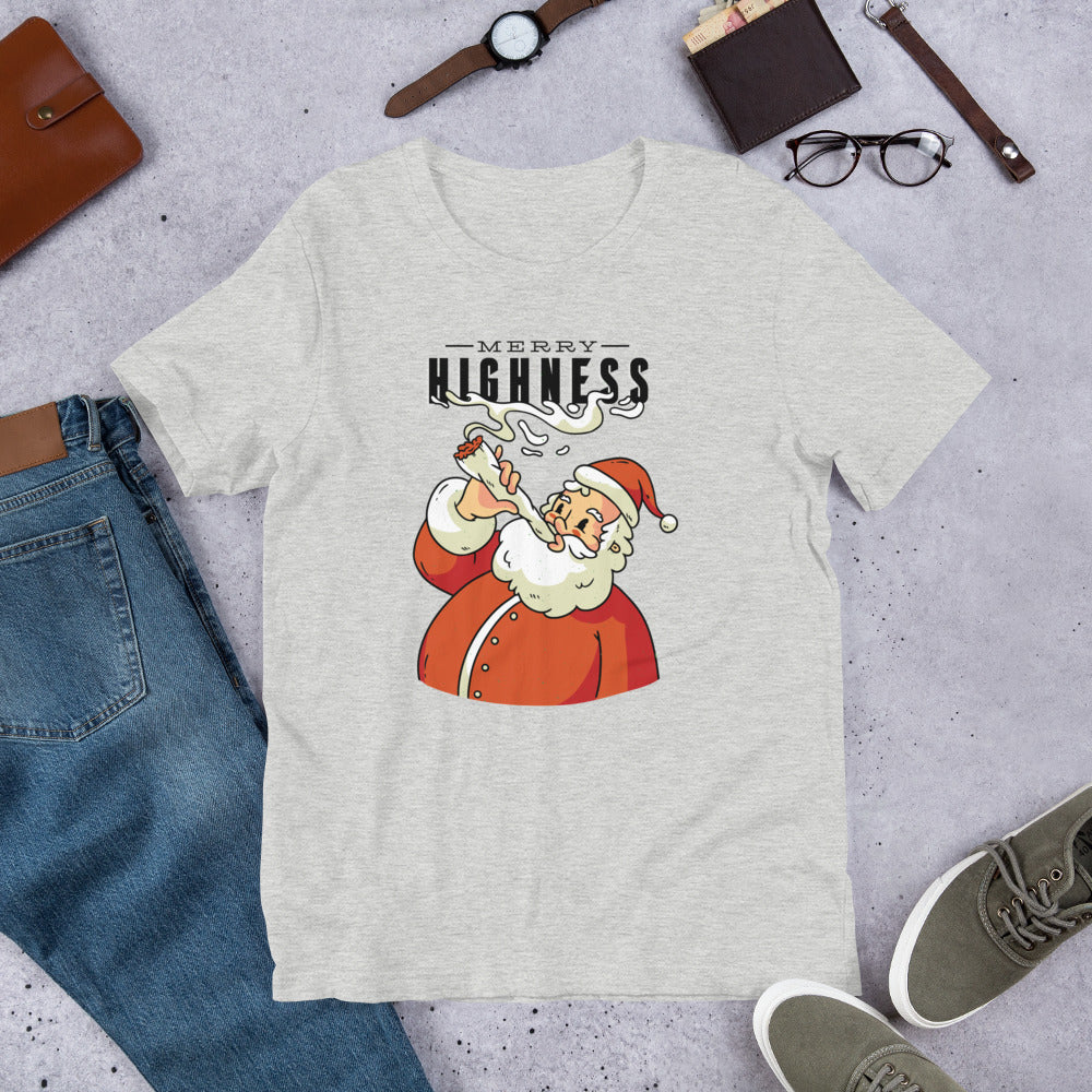 Merry Highness Unisex Half-Sleeve T-Shirt — Grey