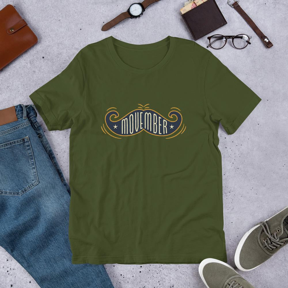 Movember Half-Sleeve T-Shirt — Olive