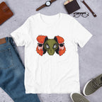 Alien Hipster Half-Sleeve T-Shirt — White