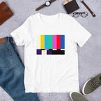No Signal Half-Sleeve T-Shirt — White