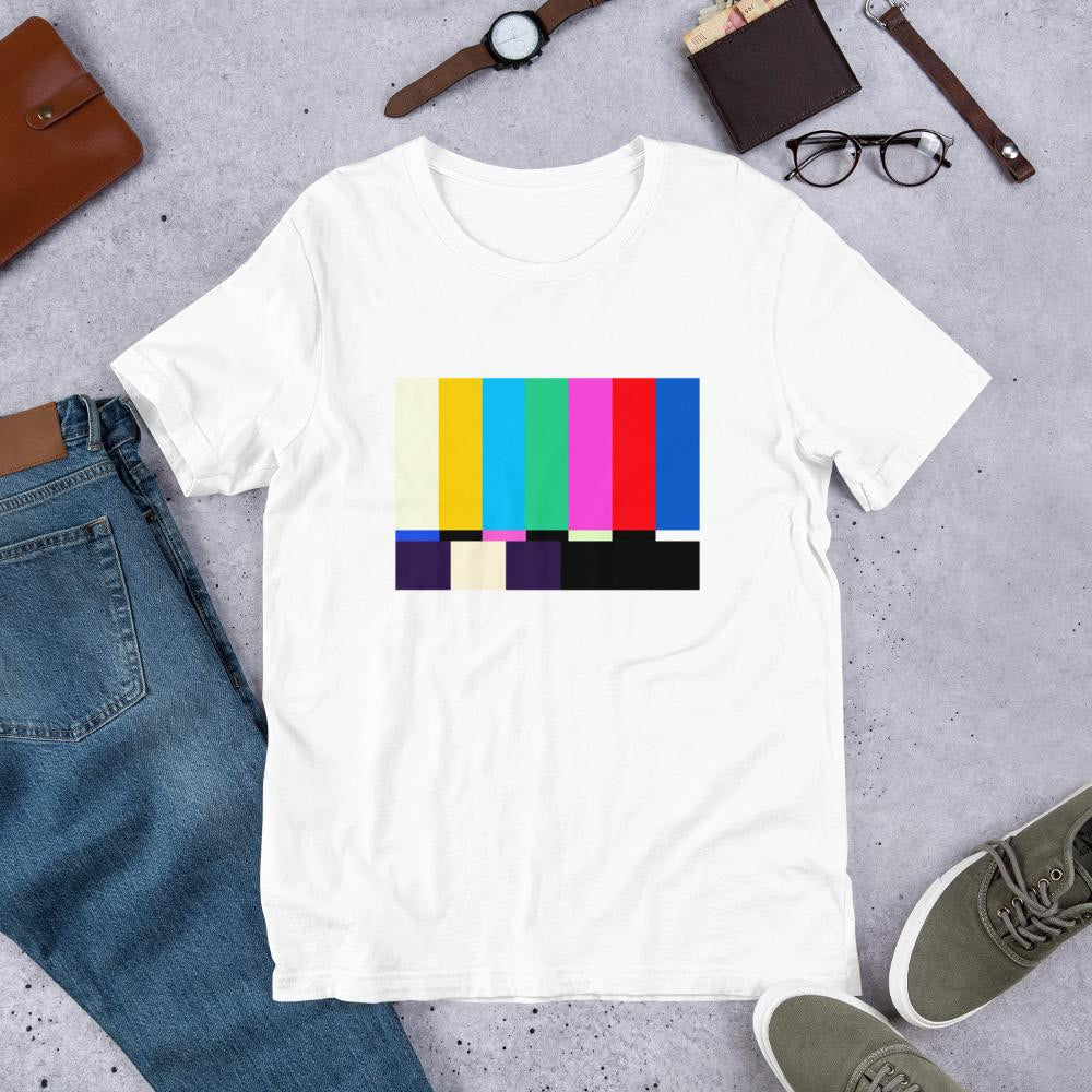No Signal Half-Sleeve T-Shirt — White