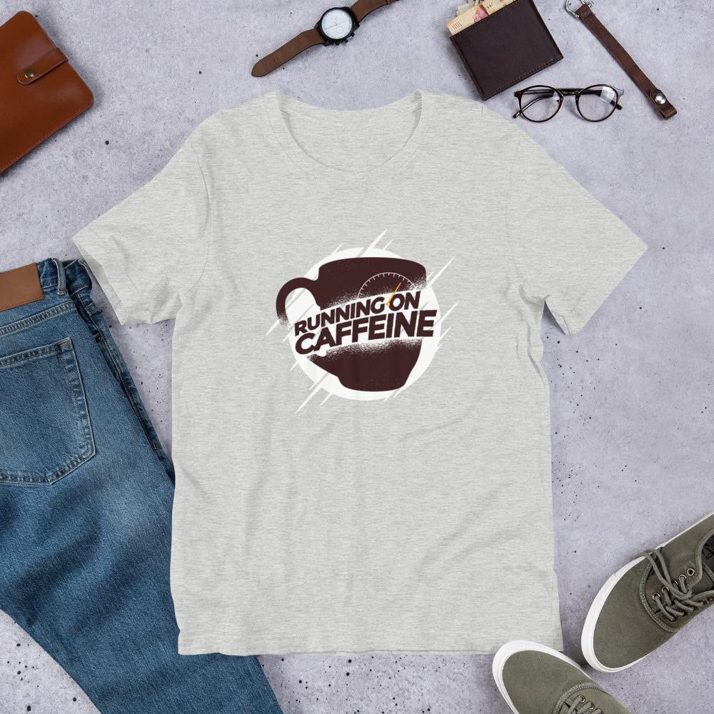 Running On Caffeine Unisex Half Sleeve T-Shirt #Plus-sizes