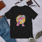 Robot Boombox Half Sleeve T-Shirt — Black
