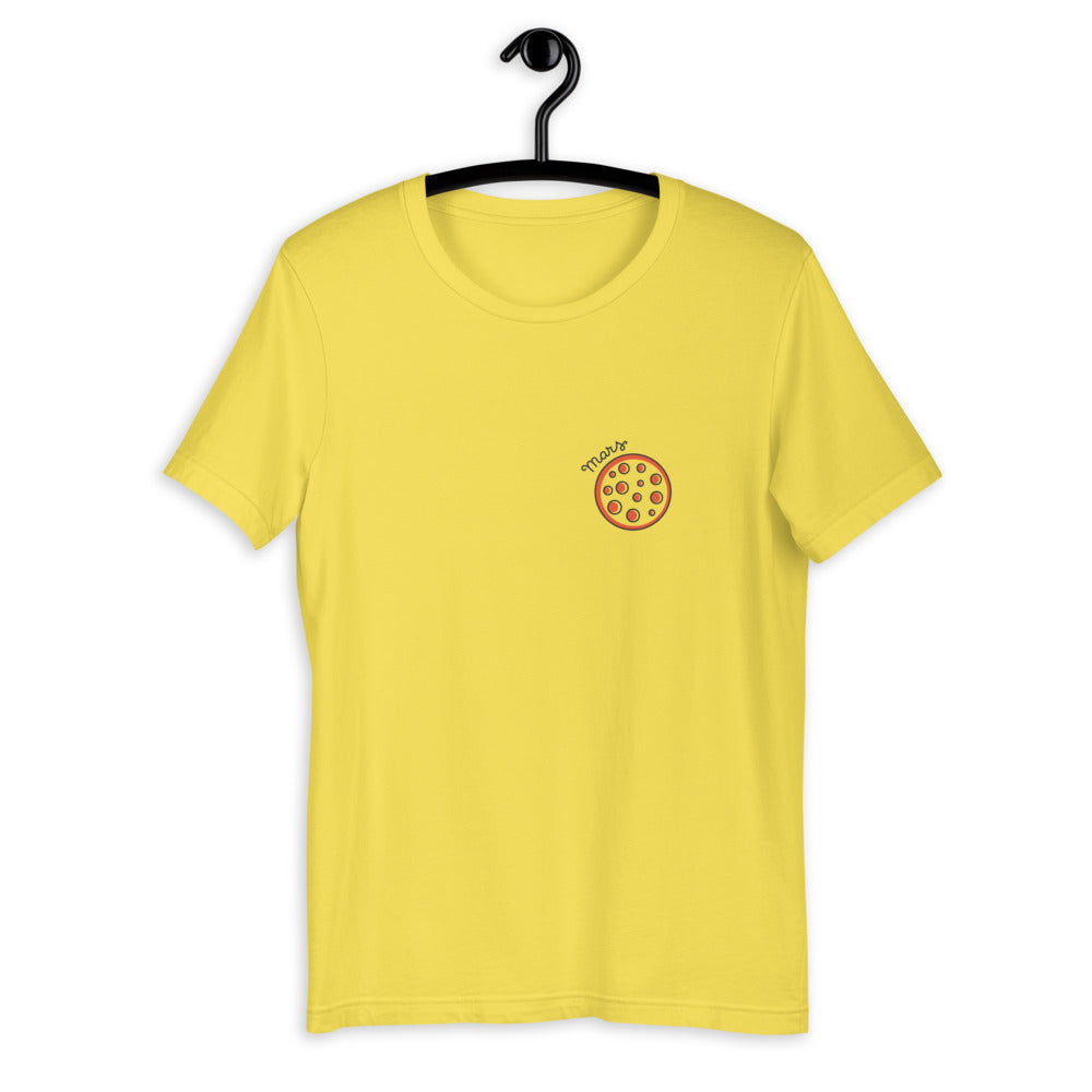 Mars Half-Sleeve Unisex T-Shirt — Yellow