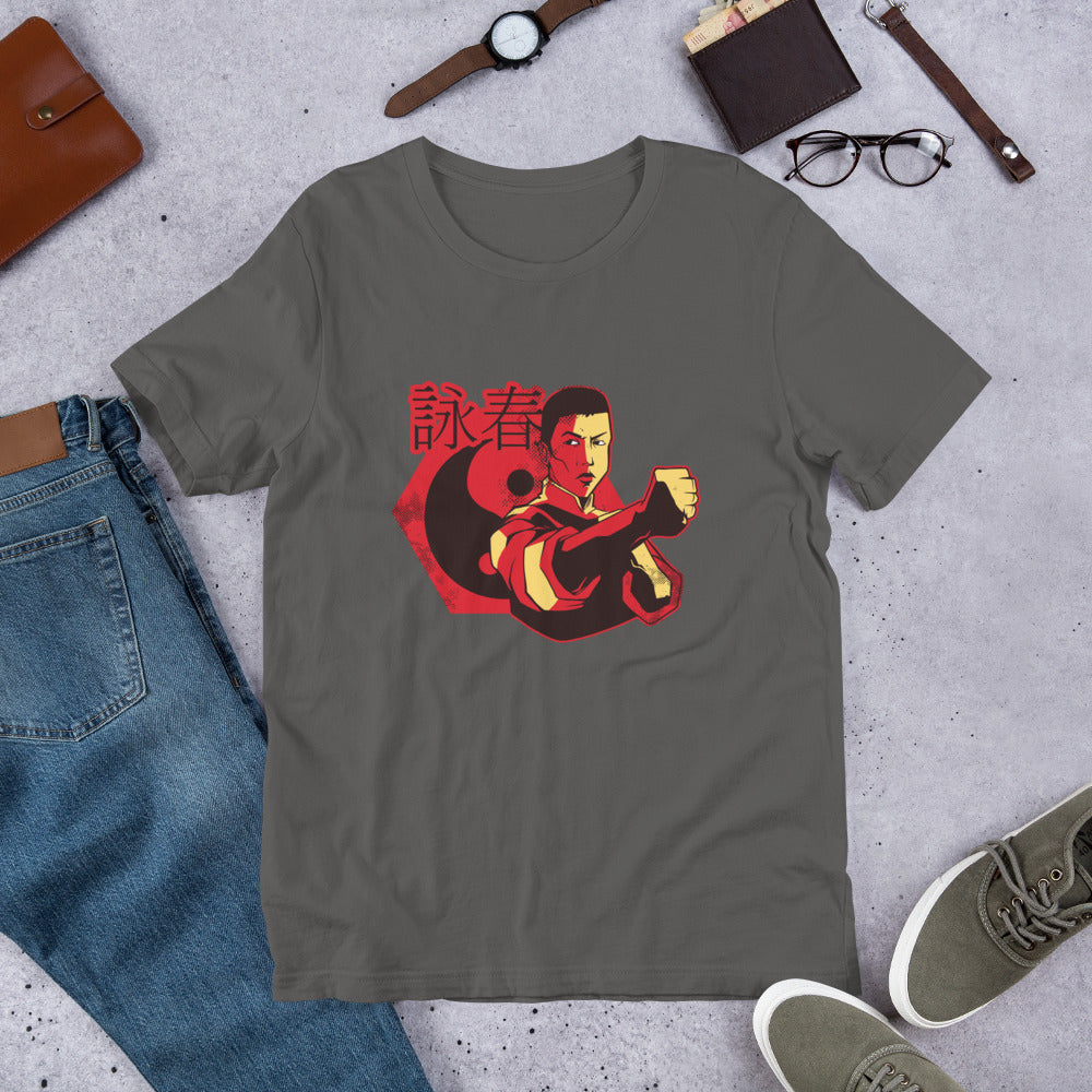 Wing Chun Half-Sleeve T-Shirt — Asphalt