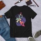 Alien baseball Unisex Half-Sleeve T-Shirt — Black